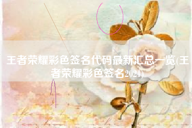 王者荣耀彩色签名代码最新汇总一览(王者荣耀彩色签名2021)