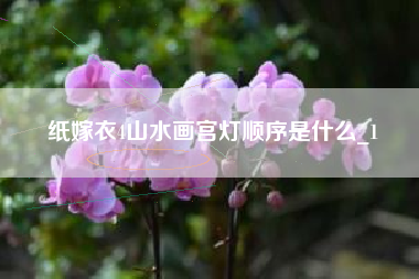 纸嫁衣4山水画宫灯顺序是什么_1