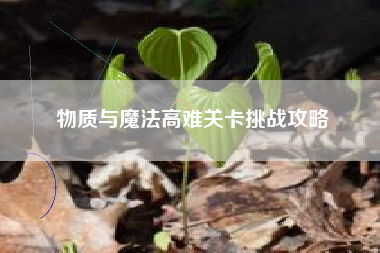 物质与魔法高难关卡挑战攻略