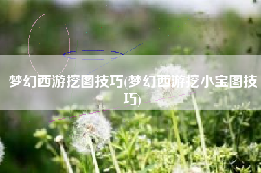 梦幻西游挖图技巧(梦幻西游挖小宝图技巧)