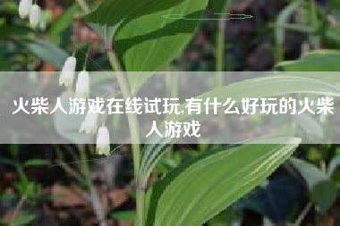 火柴人游戏在线试玩,有什么好玩的火柴人游戏