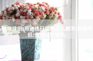 神雕侠侣2奇遇往日情仇怎么触发(神雕侠侣2奇遇往日情仇)
