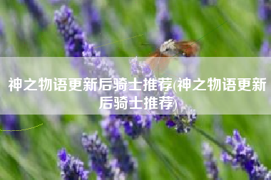 神之物语更新后骑士推荐(神之物语更新后骑士推荐)