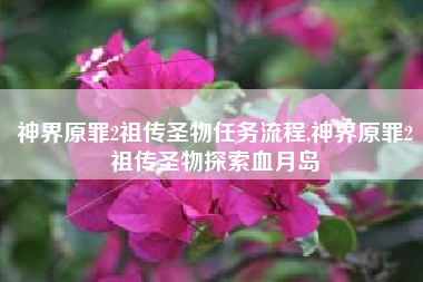 神界原罪2祖传圣物任务流程,神界原罪2祖传圣物探索血月岛
