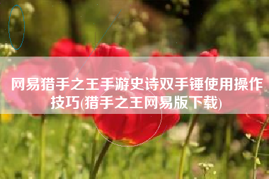 网易猎手之王手游史诗双手锤使用操作技巧(猎手之王网易版下载)