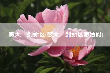 破天一剑新区(破天一剑新区激活码)