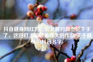 抖音健身网红刘畊宏又要对周杰伦下手了，这回盯上新歌最伟大的作品(关于健身的抖音名字)