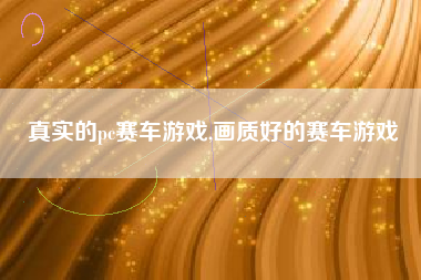 真实的pc赛车游戏,画质好的赛车游戏