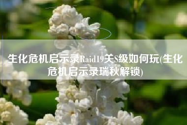 生化危机启示录Raid19关S级如何玩(生化危机启示录瑞秋解锁)