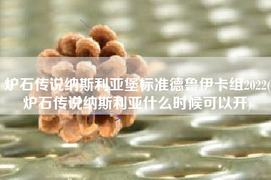 炉石传说纳斯利亚堡标准德鲁伊卡组2022(炉石传说纳斯利亚什么时候可以开)