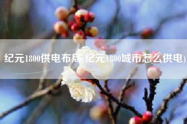 纪元1800供电布局(纪元1800城市怎么供电)