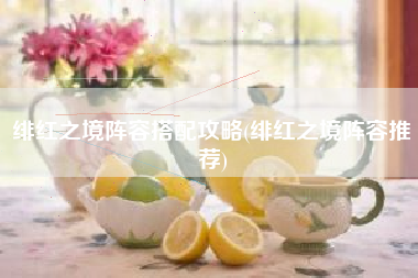 绯红之境阵容搭配攻略(绯红之境阵容推荐)