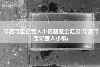 穿越寻宝记雪人小镇图鉴全汇总(穿越寻宝记雪人小镇)