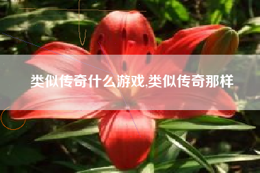 类似传奇什么游戏,类似传奇那样