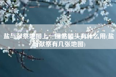 盐与献祭地图上一圈骷髅头有什么用(盐与献祭有几张地图)