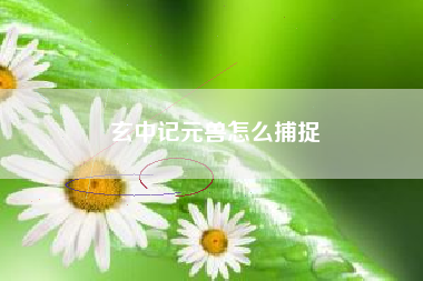 玄中记元兽怎么捕捉
