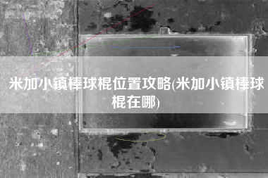 米加小镇棒球棍位置攻略(米加小镇棒球棍在哪)