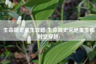生命简史重生攻略(生命简史灭绝重生和时空穿越)