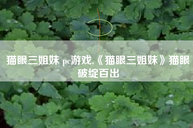 猫眼三姐妹 pc游戏,《猫眼三姐妹》猫眼破绽百出