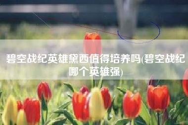 碧空战纪英雄黛西值得培养吗(碧空战纪哪个英雄强)