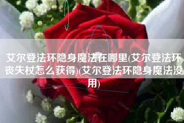 艾尔登法环隐身魔法在哪里(艾尔登法环丧失杖怎么获得)(艾尔登法环隐身魔法没用)