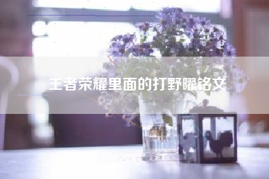 王者荣耀里面的打野曜铭文