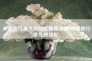 神都夜行录九凤技能强度评测(神都夜行录九凤搭配)