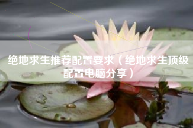 绝地求生推荐配置要求（绝地求生顶级配置电脑分享）