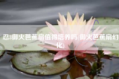 忍3御火芭蕉扇值得培养吗(御火芭蕉扇幻化) 忍3御火芭蕉扇值得培养吗(御火芭蕉扇幻化)