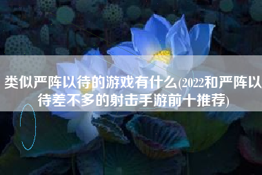 类似严阵以待的游戏有什么(2022和严阵以待差不多的射击手游前十推荐)