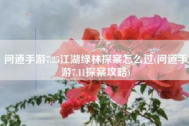 问道手游7.25江湖绿林探案怎么过(问道手游7.11探案攻略)