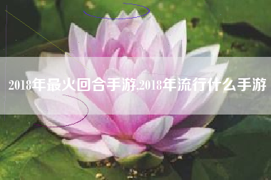 2018年最火回合手游,2018年流行什么手游
