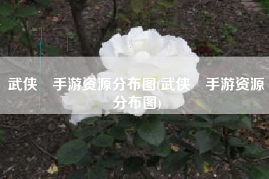 武侠乂手游资源分布图(武侠乂手游资源分布图)