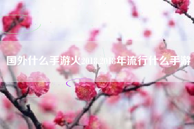 国外什么手游火2018,2018年流行什么手游