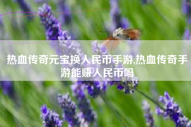 热血传奇元宝换人民币手游,热血传奇手游能赚人民币吗