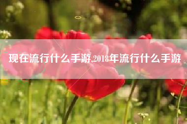 现在流行什么手游,2018年流行什么手游