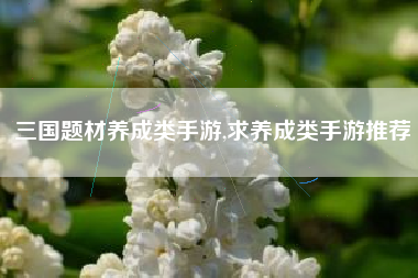 三国题材养成类手游,求养成类手游推荐
