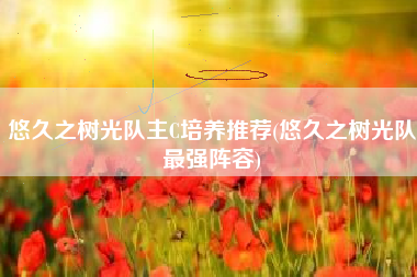 悠久之树光队主C培养推荐(悠久之树光队最强阵容)