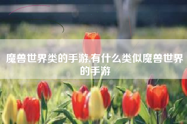魔兽世界类的手游,有什么类似魔兽世界的手游