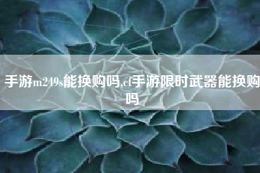手游m249s能换购吗,cf手游限时武器能换购吗