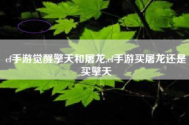 cf手游觉醒擎天和屠龙,cf手游买屠龙还是买擎天