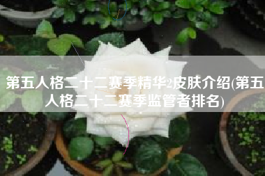 第五人格二十二赛季精华2皮肤介绍(第五人格二十二赛季监管者排名)