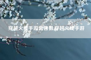 穿越火线手游禽兽狙,穿越火线手游