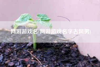 网游游戏名(网游游戏名字古风男)
