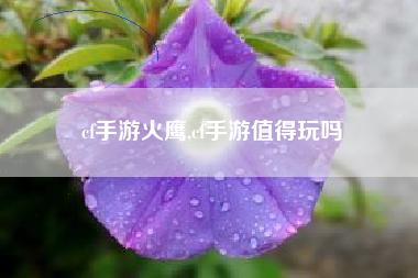cf手游火鹰,cf手游值得玩吗