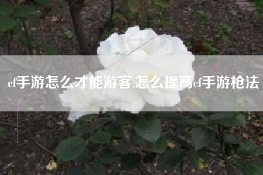 cf手游怎么才能游客,怎么提高cf手游枪法