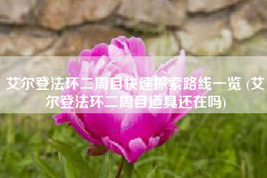 艾尔登法环二周目快速探索路线一览 (艾尔登法环二周目道具还在吗)