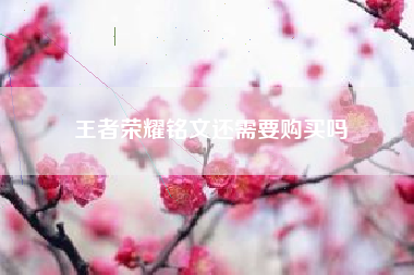 王者荣耀铭文还需要购买吗 王者荣耀铭文还需要购买吗