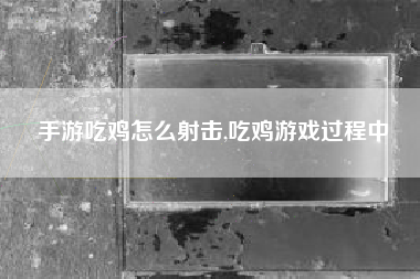 手游吃鸡怎么射击,吃鸡游戏过程中