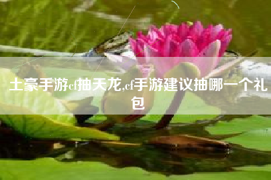 土豪手游cf抽天龙,cf手游建议抽哪一个礼包